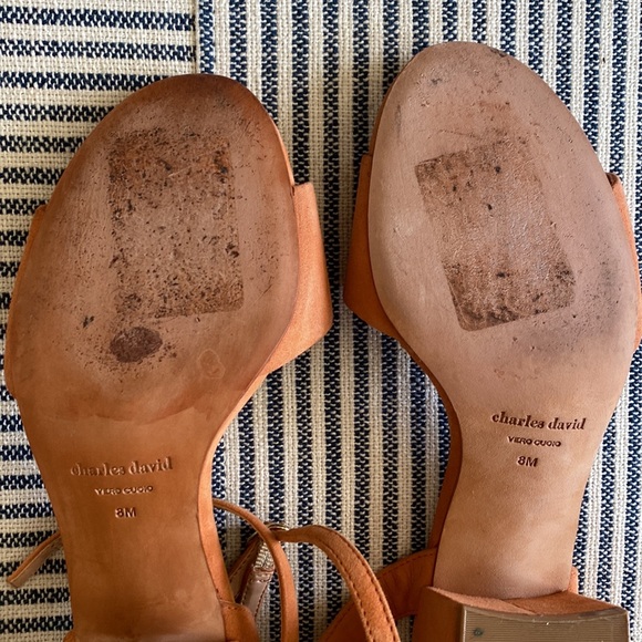 Charles David heels size 8, coral - Picture 7 of 7